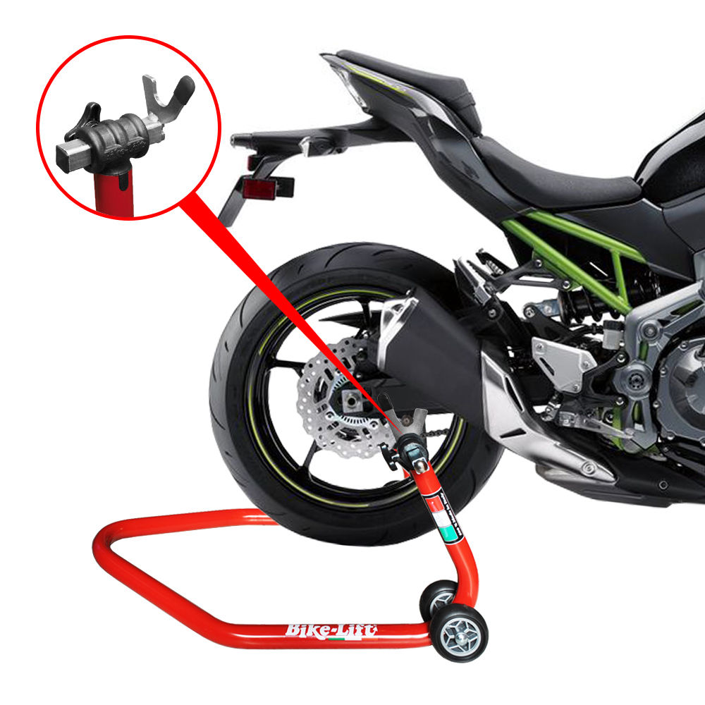 Bike Lift : Rear Stand : RS-17 Rubber Cursors : Black : Italian Made