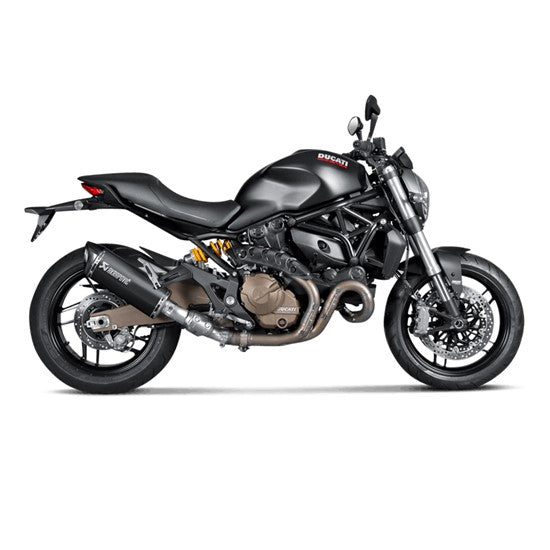 Akrapovic Titanium Black Slip On Muffler - Ducati Monster 821/1200 & S