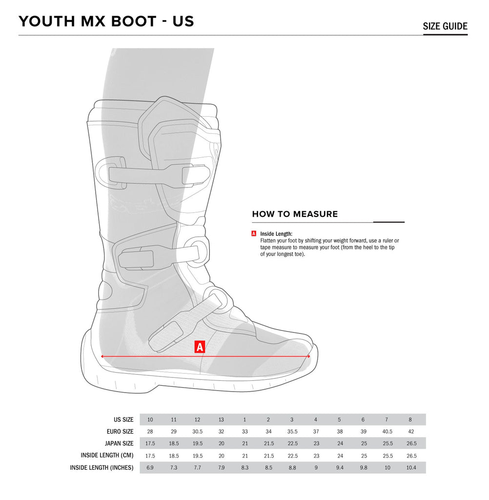Alpinestars Tech-7S Youth MX Boots Gray/Red/Yellow