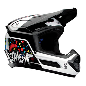 Thor Fleet Youth MX Helmet - Splat Black