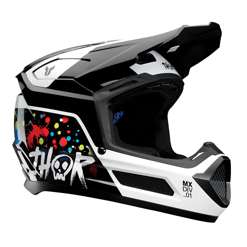 Thor Fleet Youth MX Helmet - Splat Black