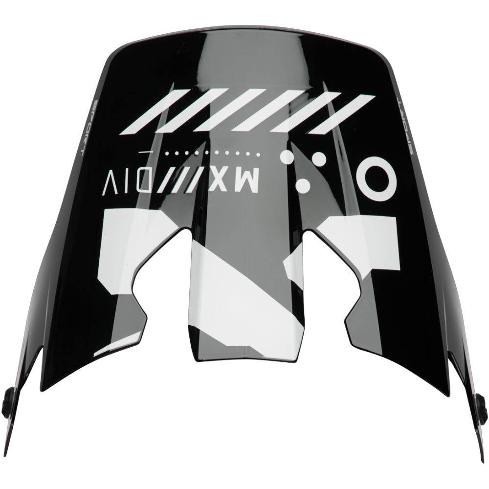 Thor Reflex Replacement Visor Kit - Strike Black Red