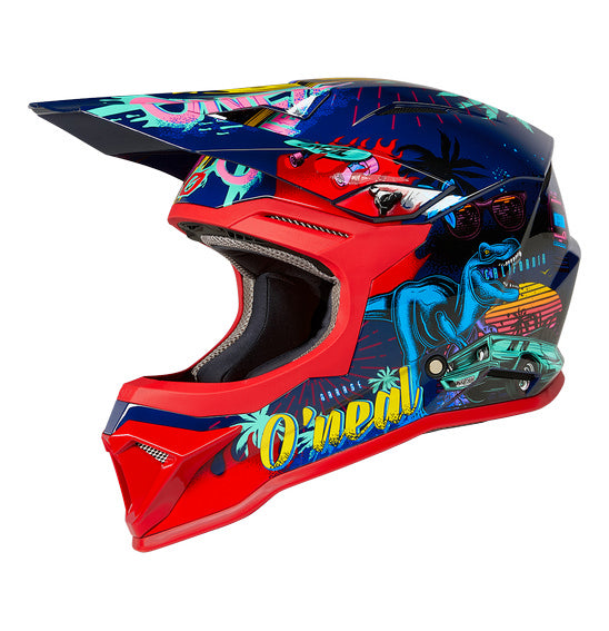 Oneal 1SRS Youth MX Helmet - V25 Rex Multi