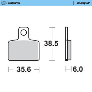 BRAKE PADS REAR MOTO MASTER RACING GP
