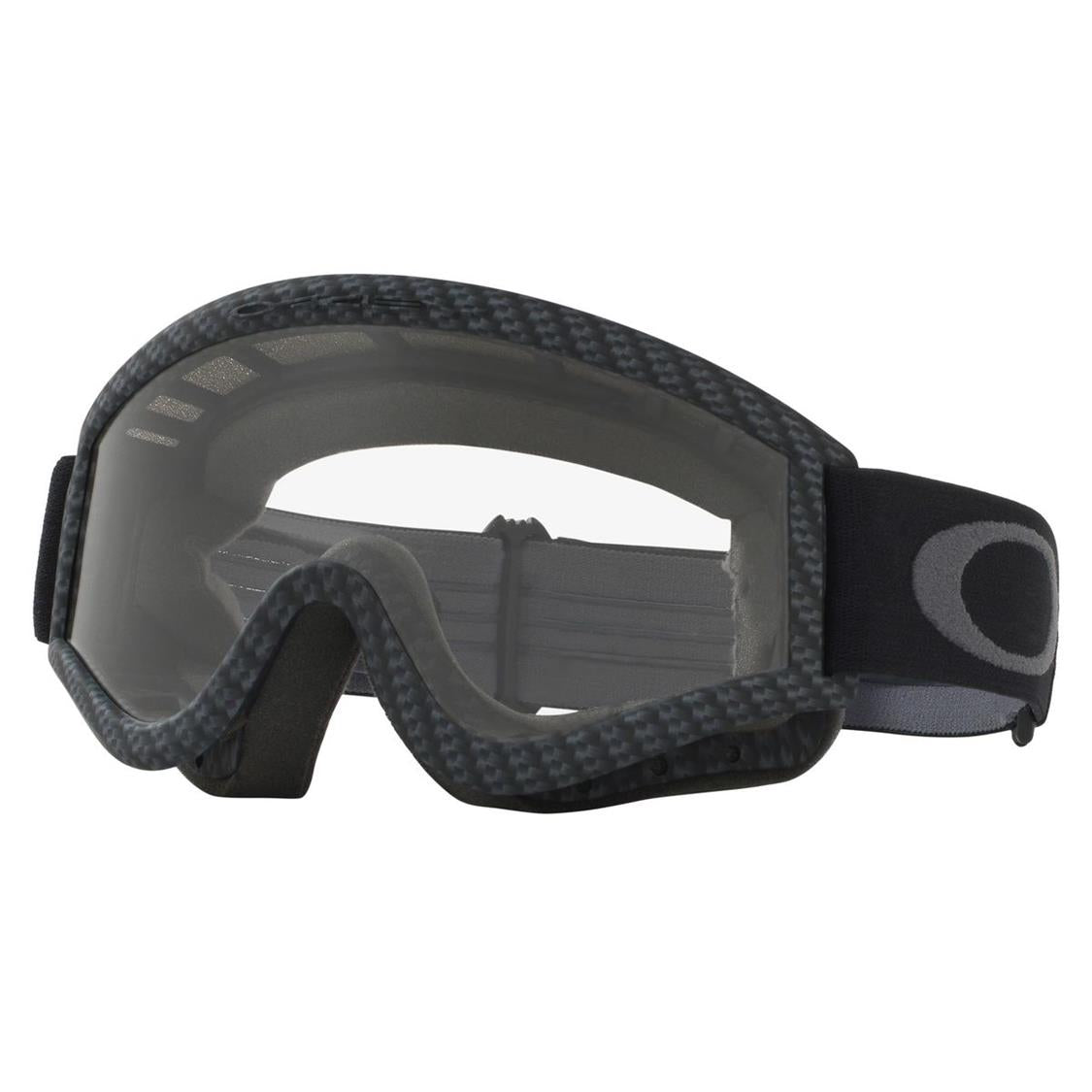 Oakley L-Frame Adult MX Goggles - Carbon Fiber - Clear Lens