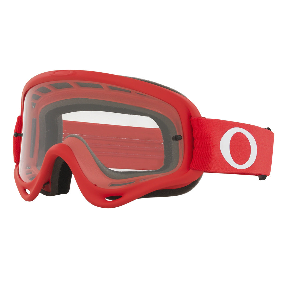 Oakley O-Frame Adult MX Goggles - Moto Red - Clear Lens