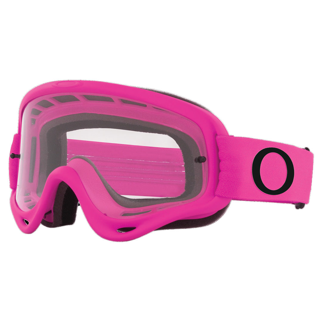 Oakley O-Frame Adult MX Goggles - Neon Pink - Clear Lens