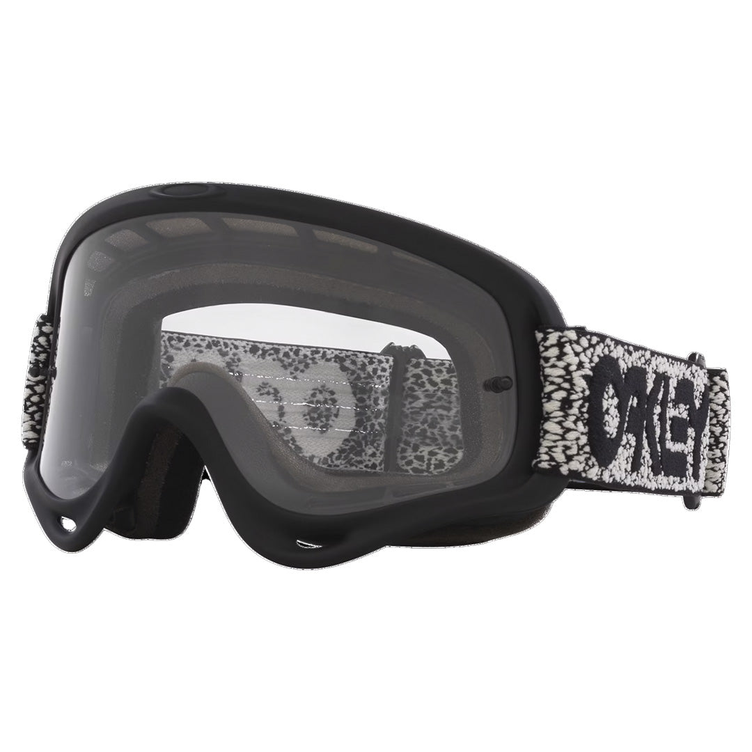 Oakley O-Frame Adult MX Goggles - Grey Crackle - Clear Lens