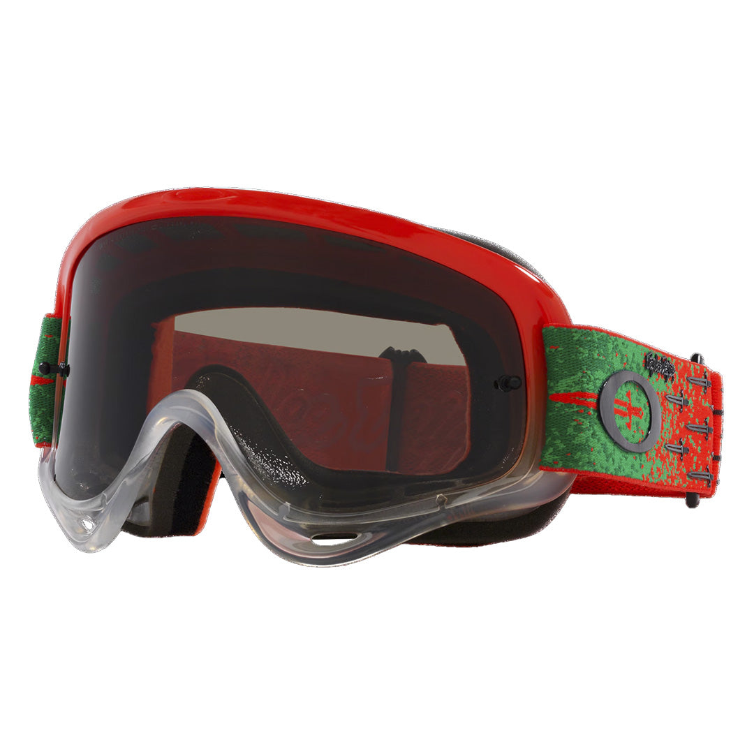 Oakley O-Frame Adult MX Goggles - TLD Carrack Orange - Dark Grey Lens