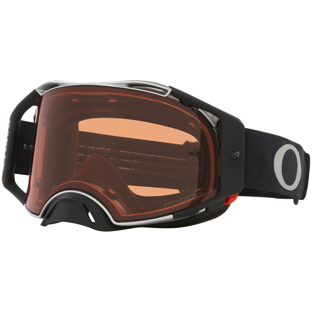 Oakley AirBrake Adult MX Goggles - TuffBlocks Gunmetal Black - Bronze Prizm Lens