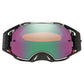 Oakley AirBrake Adult MX Goggles - TuffBlocks Gunmetal Black / Jade Prizm Lens