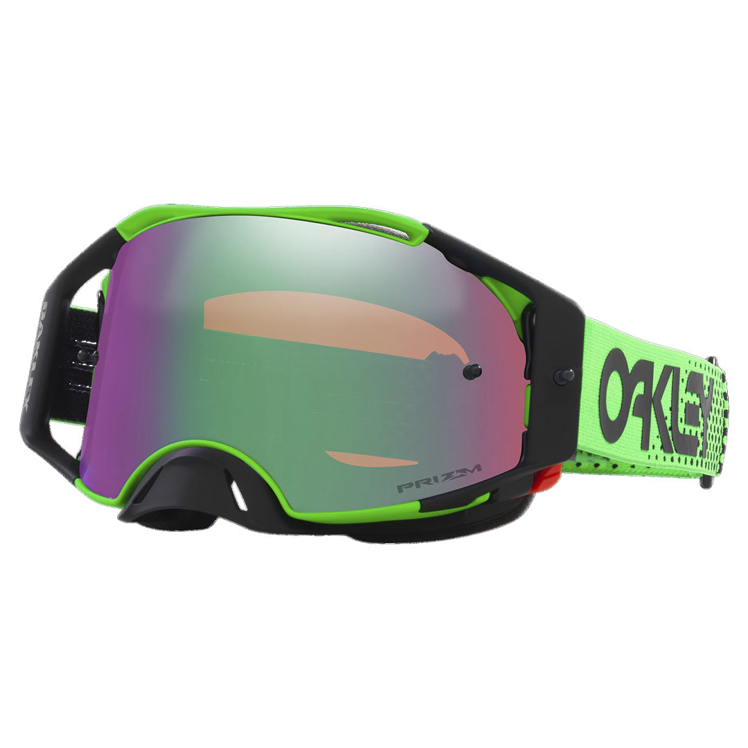 Oakley AirBrake Adult MX Goggles - Moto Green B1B - Jade Prizm Lens