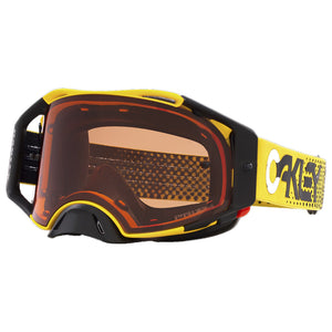 Oakley AirBrake Adult MX Goggles - Yellow B1B - Bronze Prizm Lens