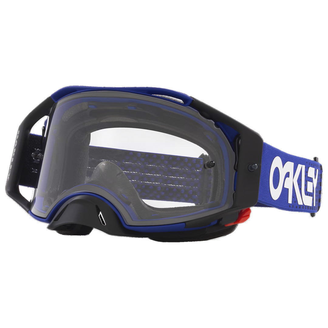 Oakley AirBrake Adult MX Goggles - Moto Blue B1B - Clear Lens