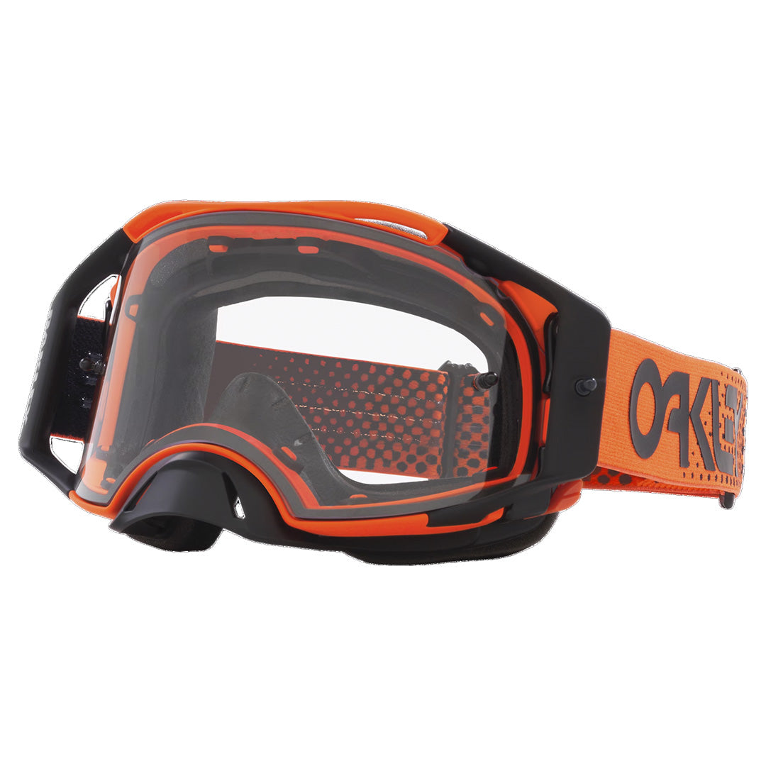 Oakley AirBrake Adult MX Goggles - Moto Orange B1B - Clear Lens