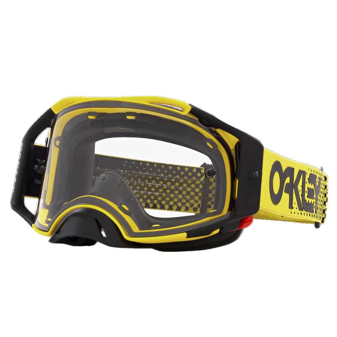 Oakley AirBrake Adult MX Goggles - Moto Yello B1B - Clear Lens