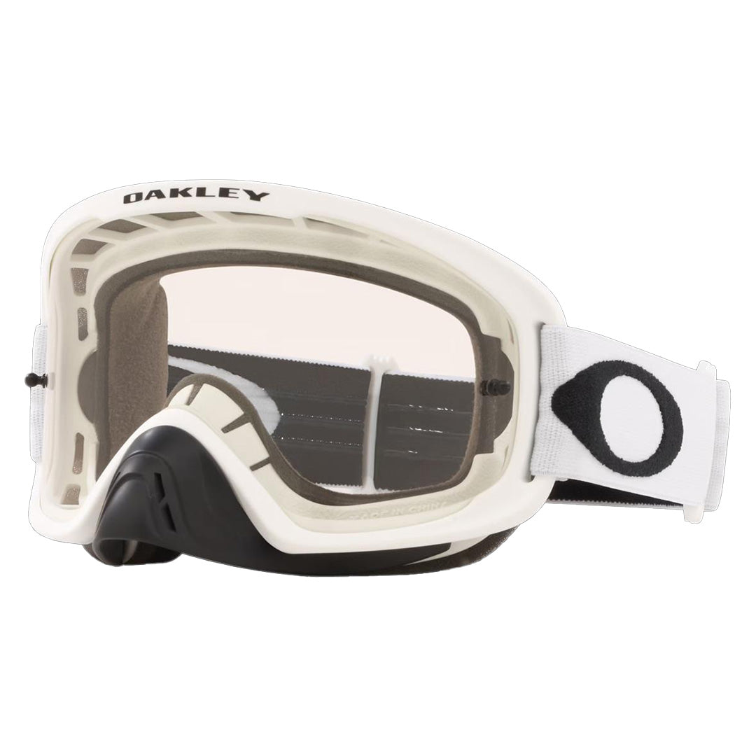 Oakley O-Frame 2.0 Pro Adult MX Goggles - Matt White - Clear Lens