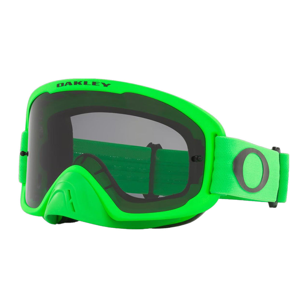 Oakley O-Frame 2.0 Pro Adult MX Goggles - Moto Green - Dark Grey Lens