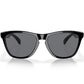 Oakley Frogskin Sunglasses - Polished Black - Grey Lens