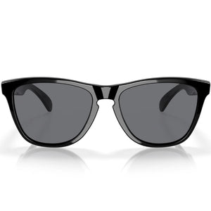 Oakley Frogskin Sunglasses - Polished Black - Grey Lens