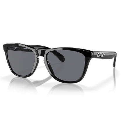 Oakley Frogskin Sunglasses - Polished Black - Grey Lens