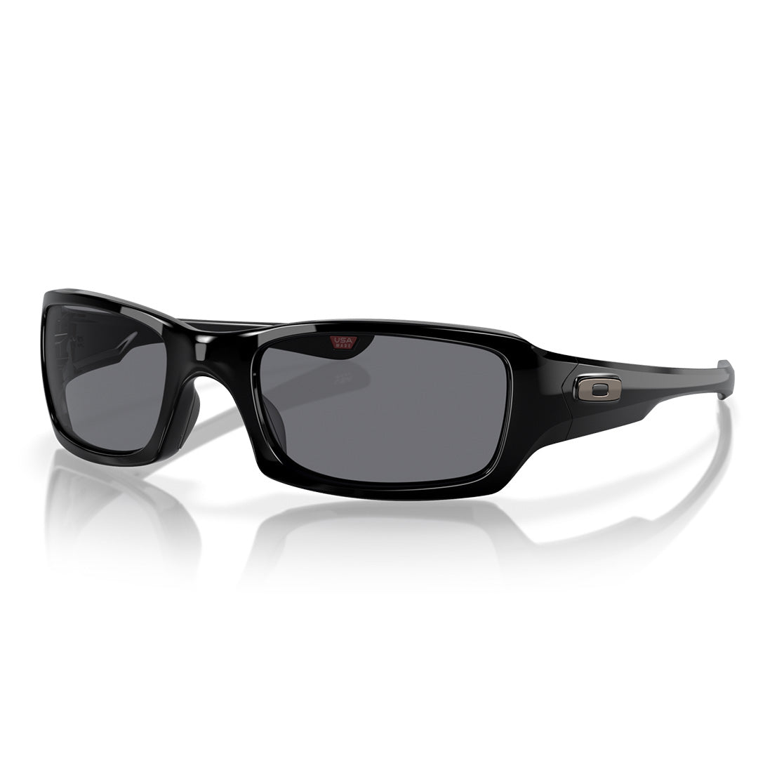 Oakley Fives Squared Sunglasses - Polished Black - Grey