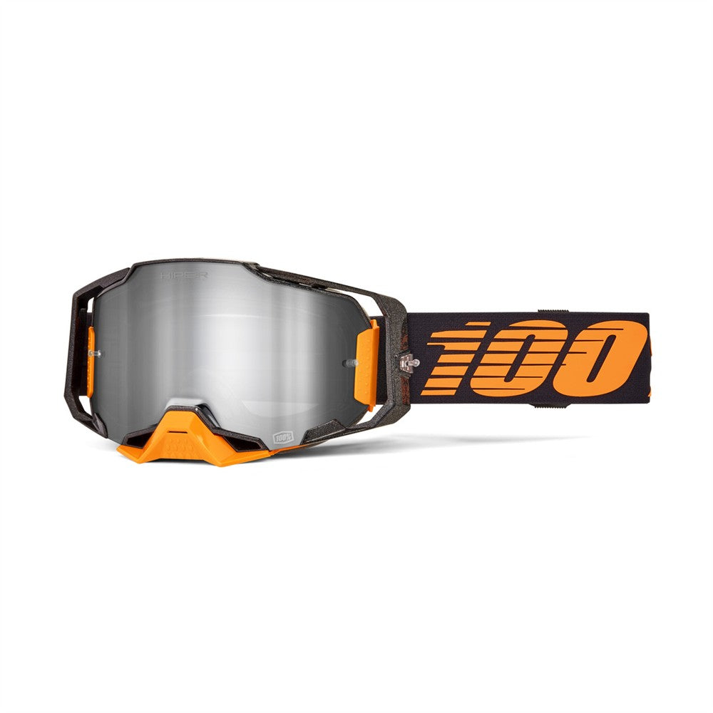 100% Armega Adult MX Goggles - Acosta - HiPER Mirror Silver Lens