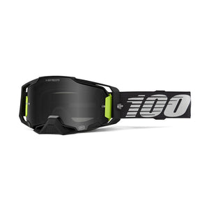 100% Armega Adult MX Goggles - Tetsumi - HiPER Black Mirror Lens