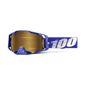 100% Armega Adult MX Goggles - Klein - True Gold Mirror Lens