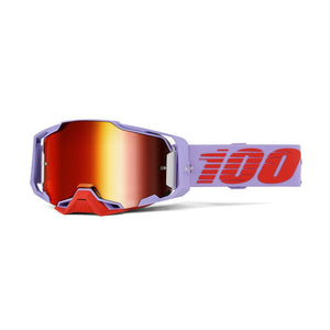 100% Armega Adult MX Goggles - Fausto - Red Mirror Lens