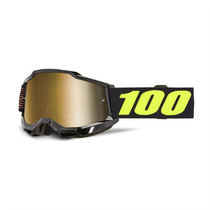 100% Accuri 2 Adult MX Goggles - Fairbanks - True Gold Mirror Lens