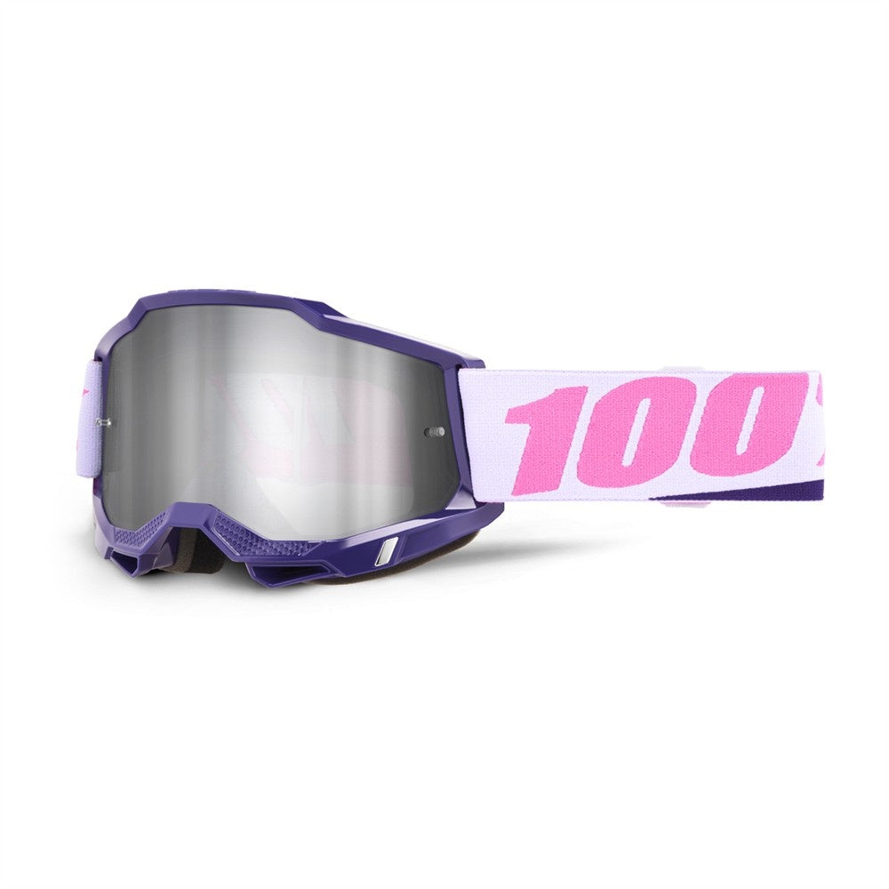 100% Accuri 2 Adult MX Goggles - Yumiko - Silver Mirror Lens