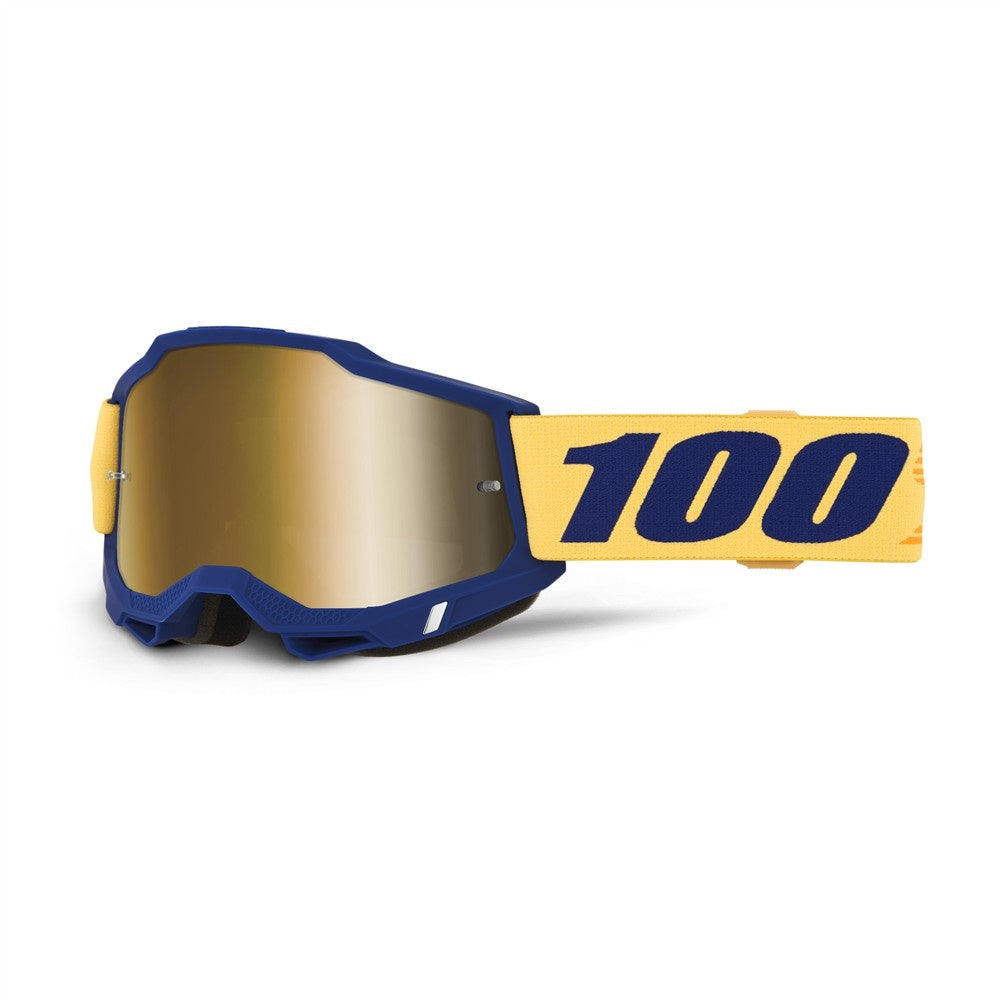 100% Accuri 2 Adult MX Goggles - Desoto - True Gold Mirror Lens