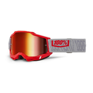 100% Accuri 2 Adult MX Goggles - Gatorback - Red Mirror Lens