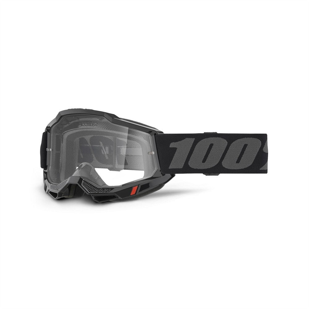 100% Accuri 2 Adult MX OTG Goggles - Black - Clear Lens