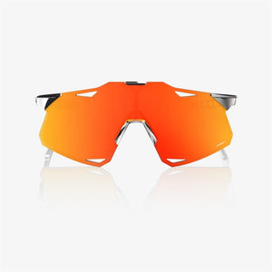 100% Hypercraft Black Chrome Sunglasses - HiPER Red Mirror Lens