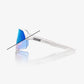 100% S3 Limited Edition Bastille Pearl White Glitter Sunglasses - Blue Mirror Photochromic Lens
