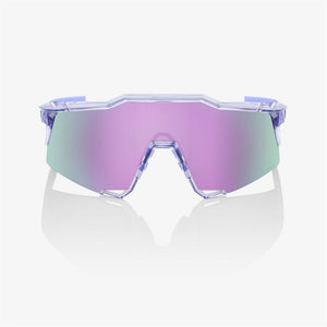100% Speedcraft Polished Translucent Lavender Sunglasses - HiPER Lavender Mirror Lens