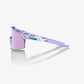 100% Speedcraft Polished Translucent Lavender Sunglasses - HiPER Lavender Mirror Lens
