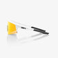 100% Speedcraft SL Soft Tact Off White Sunglasses - HiPER Red Mirror Lens