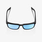 100% Blake Matte Black Sunglasses - HiPER Blue Lens