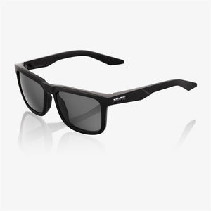 100% Blake Matte Black Sunglasses - Smoke Lens