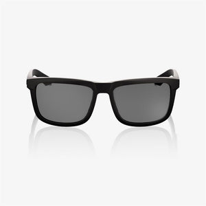 100% Blake Matte Black Sunglasses - Smoke Lens