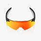 100% Aerocraft Soft Tact Black Sunglasses - HiPER Red Mirror Lens