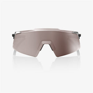 100% Aerocraft Gloss Black Chrome Sunglasses - HiPER Silver Mirror Lens