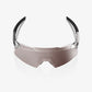 100% Aerocraft Gloss Black Chrome Sunglasses - HiPER Silver Mirror Lens
