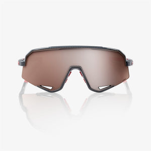 100% Slendale Gloss Carbon Fibre Sunglasses - HiPER Crimson Silver Mirror Lens