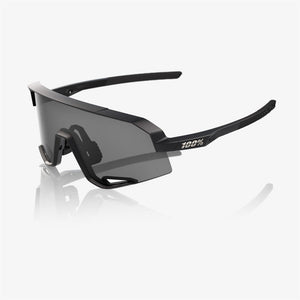 100% Slendale Matte Black Sunglasses - Smoke Lens