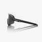 100% Slendale Matte Black Sunglasses - Smoke Lens