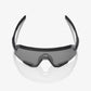 100% Slendale Matte Black Sunglasses - Smoke Lens